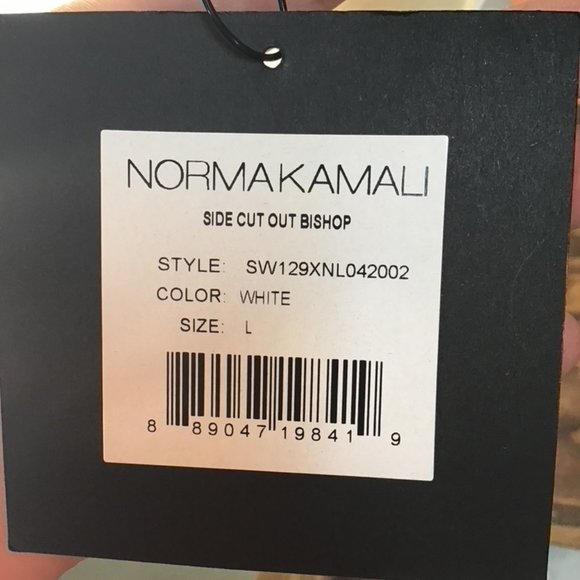 Norma Kamali Side Cut Out Bishop One Piece - Picture 6 of 6